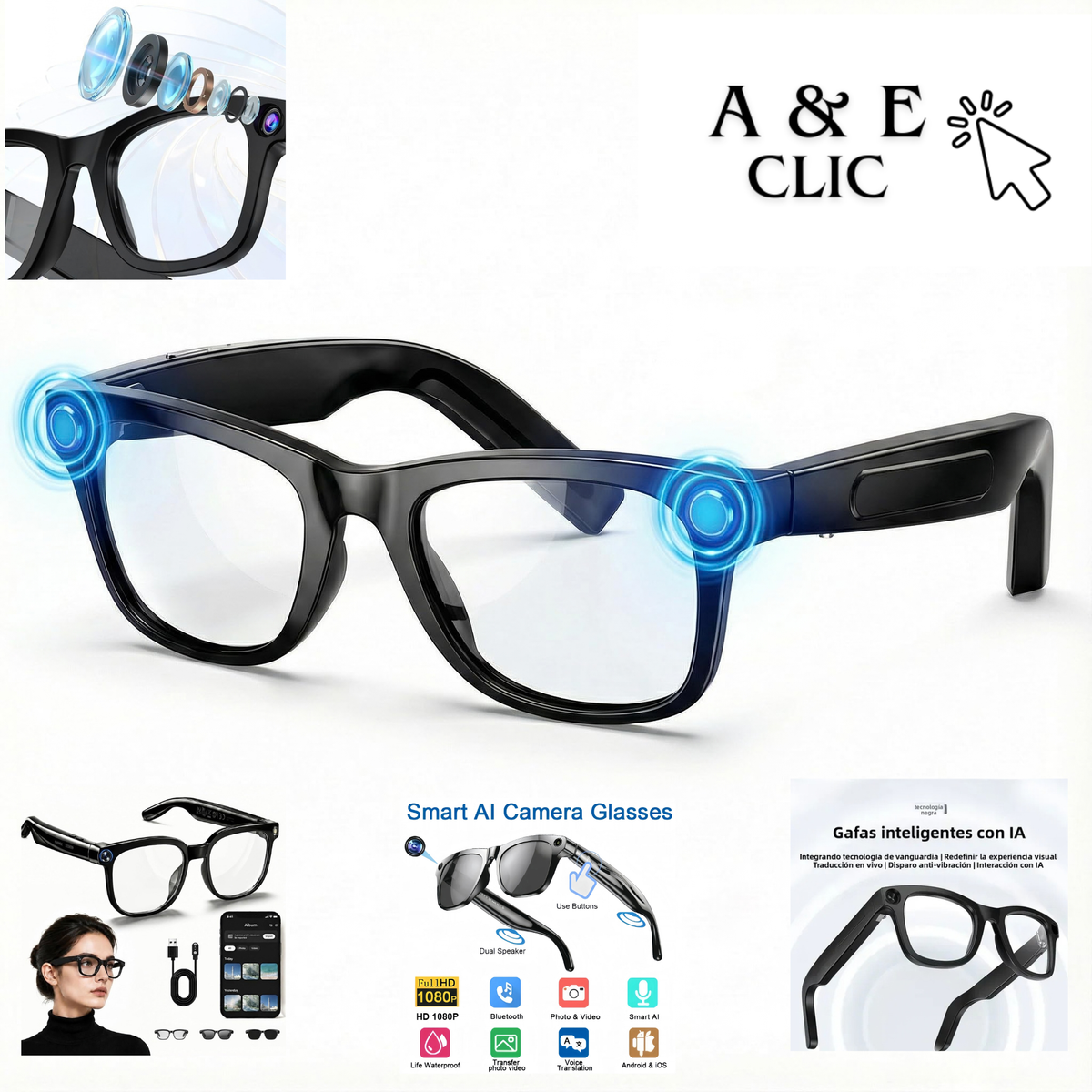 LENTES INTELIGENTES CON CAMARA e IA