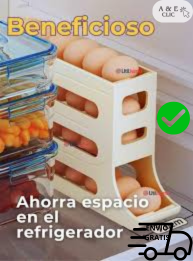 ORGANIZADOR Y DISPENSADOR DE HUEVOS 4 NIVELES