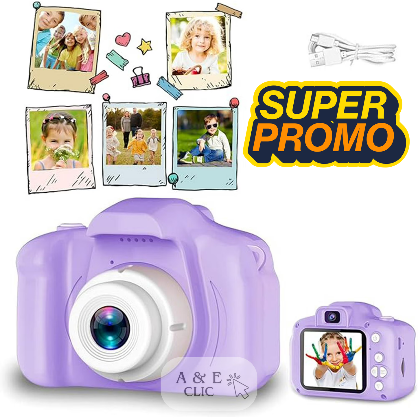 Cámara Fotográfica Digital Para Niños