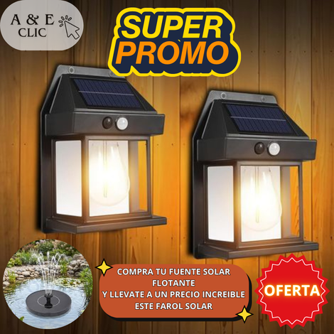 Farol Solar de Pared para Exteriores