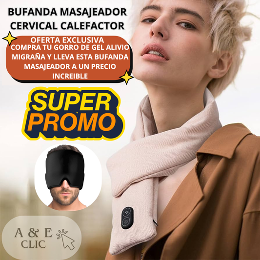 BUFANDA MASAJEADOR CERVICAL CALEFACTOR