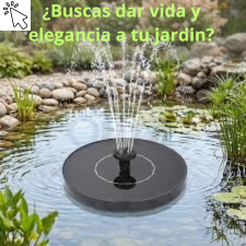Fuente Solar Flotante para Jardín