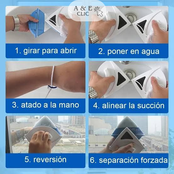Limpia vidrio Magnetico