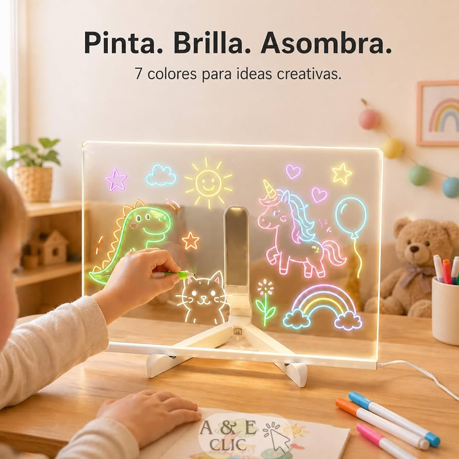Pizarra Mágica Luz Led USB