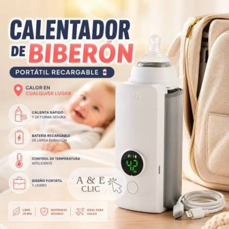 Calentador Biberones Portátil Recargable