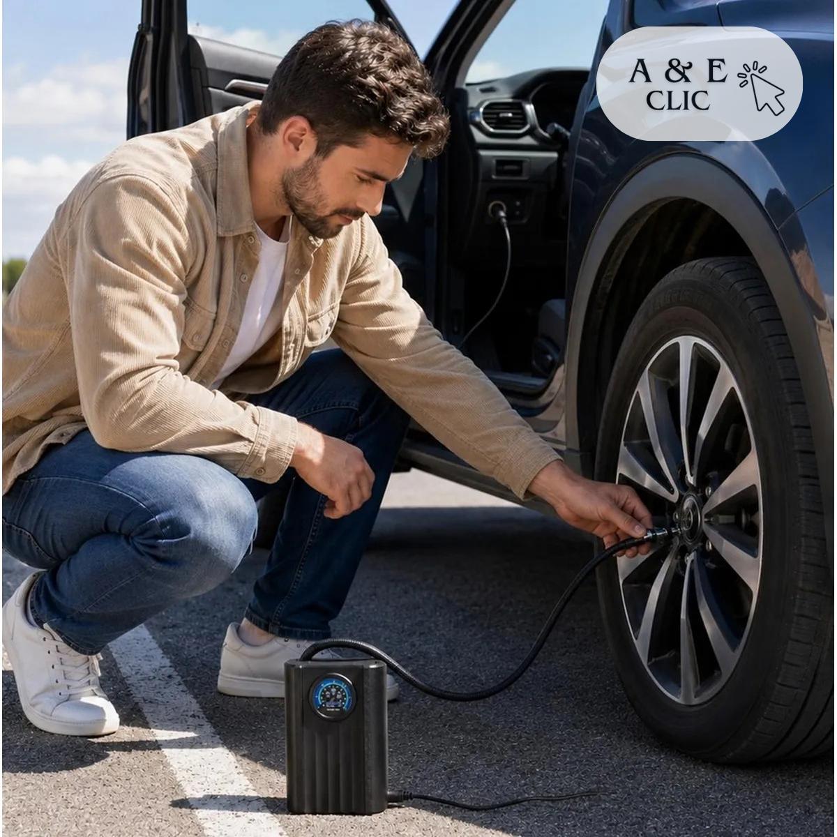 Mini Compresor De Aire Auto Portatil