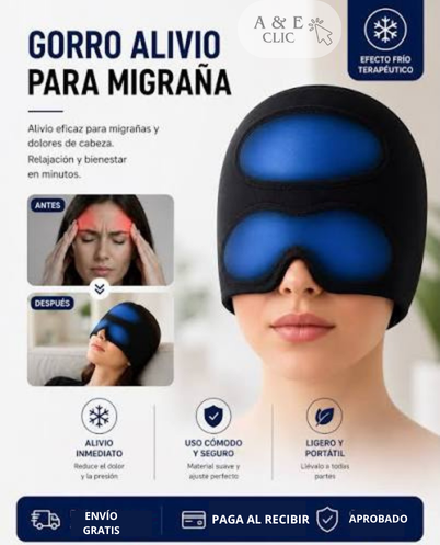 GORRO DE GEL ALIVIO MIGRAÑA
