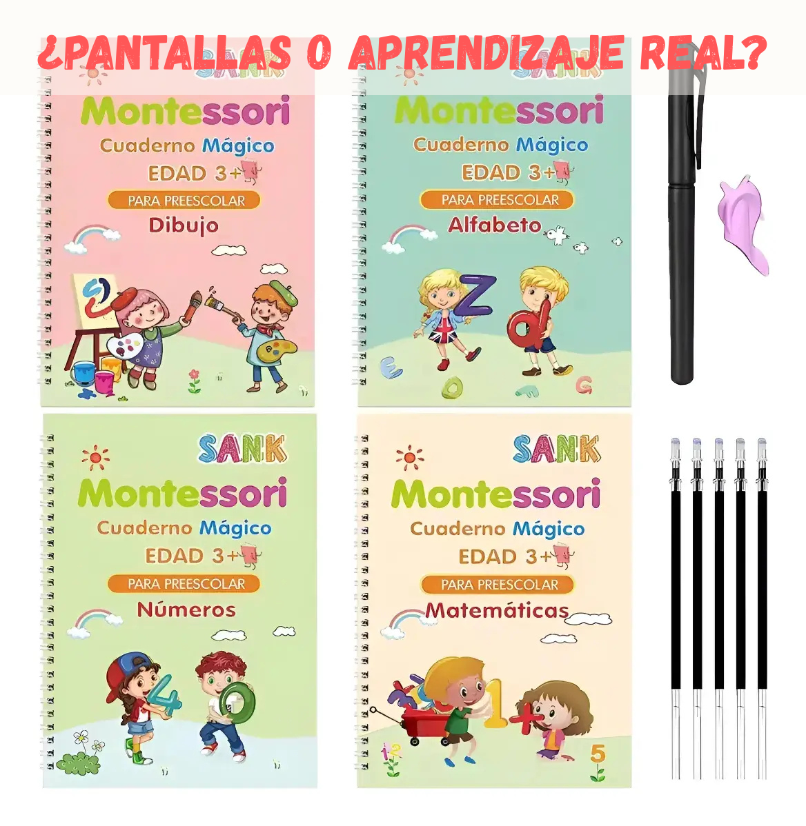 Set Cuaderno Magic Caligrafia Montessori