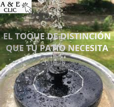 Fuente Solar Flotante para Jardín