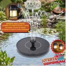 Fuente Solar Flotante para Jardín