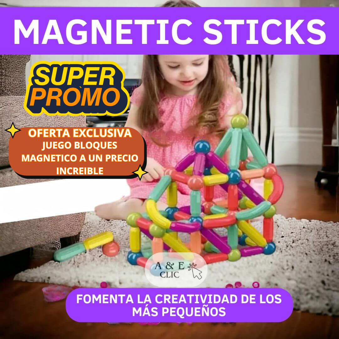 Juego Bloques Construcción Magnéticos 36