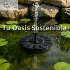 Fuente Solar Flotante para Jardín